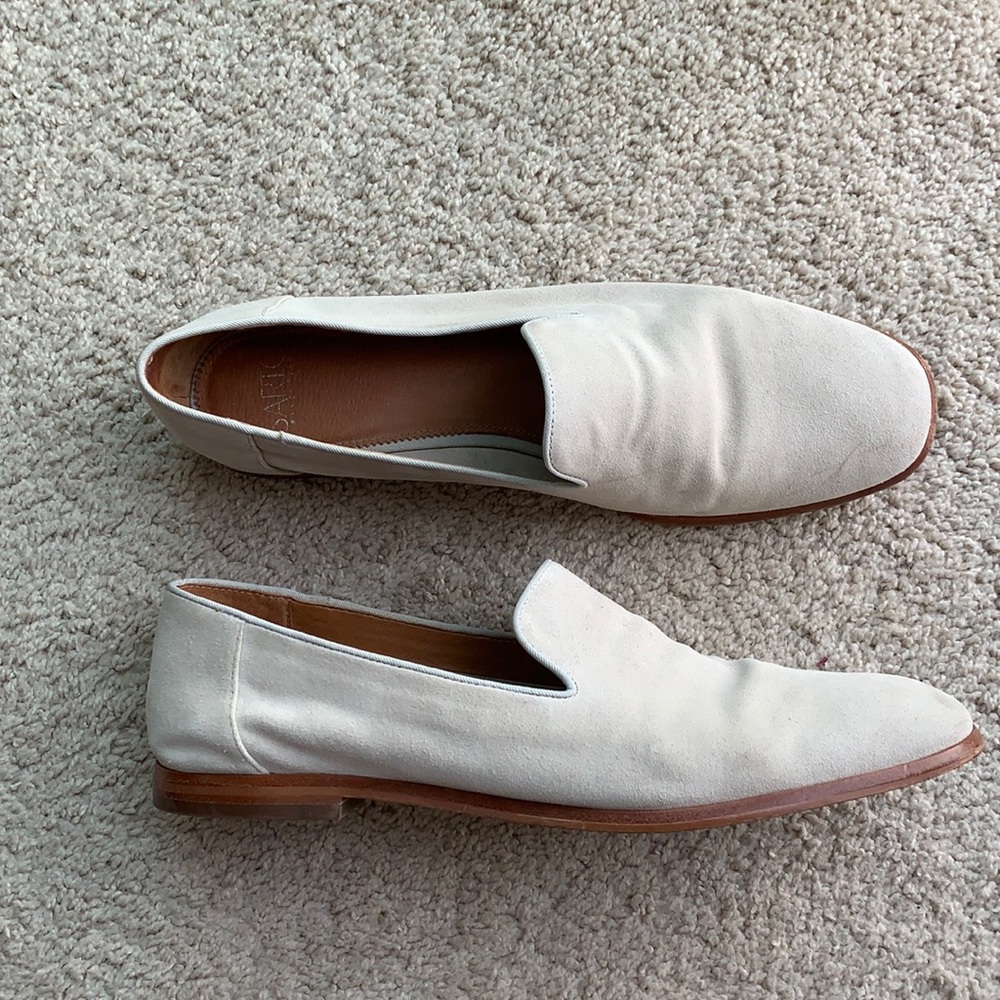 Franco Sarto suede slip ons